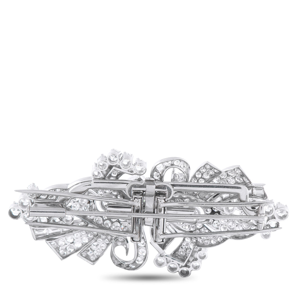 Platinum 8.25ct Diamond Brooch
