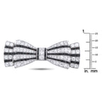 Platinum 4.0ct Diamond Art Deco Bow Brooch