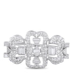 Platinum 3.50ct Diamond Brooch