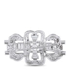 Platinum 3.50ct Diamond Brooch