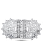 Platinum 5.25ct Diamond Brooch