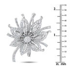 Platinum 5.20ct Diamond Brooch