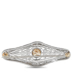 Platinum 1.35ct Diamond Edwardian Brooch