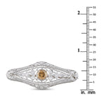 Platinum 1.35ct Diamond Edwardian Brooch