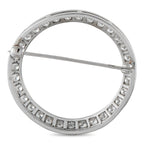 Platinum 1.50ct Diamond Circular Brooch