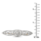Platinum 0.70ct Diamond Brooch