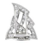 Platinum 1.30ct Diamond Brooch
