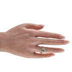 Platinum 1.0ct Diamond and Cat’s Eye Ring