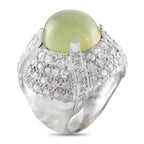 Platinum 1.50ct Diamond and Cat’s Eye Ring