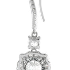 Platinum 3.30ct Diamond Drop Earrings