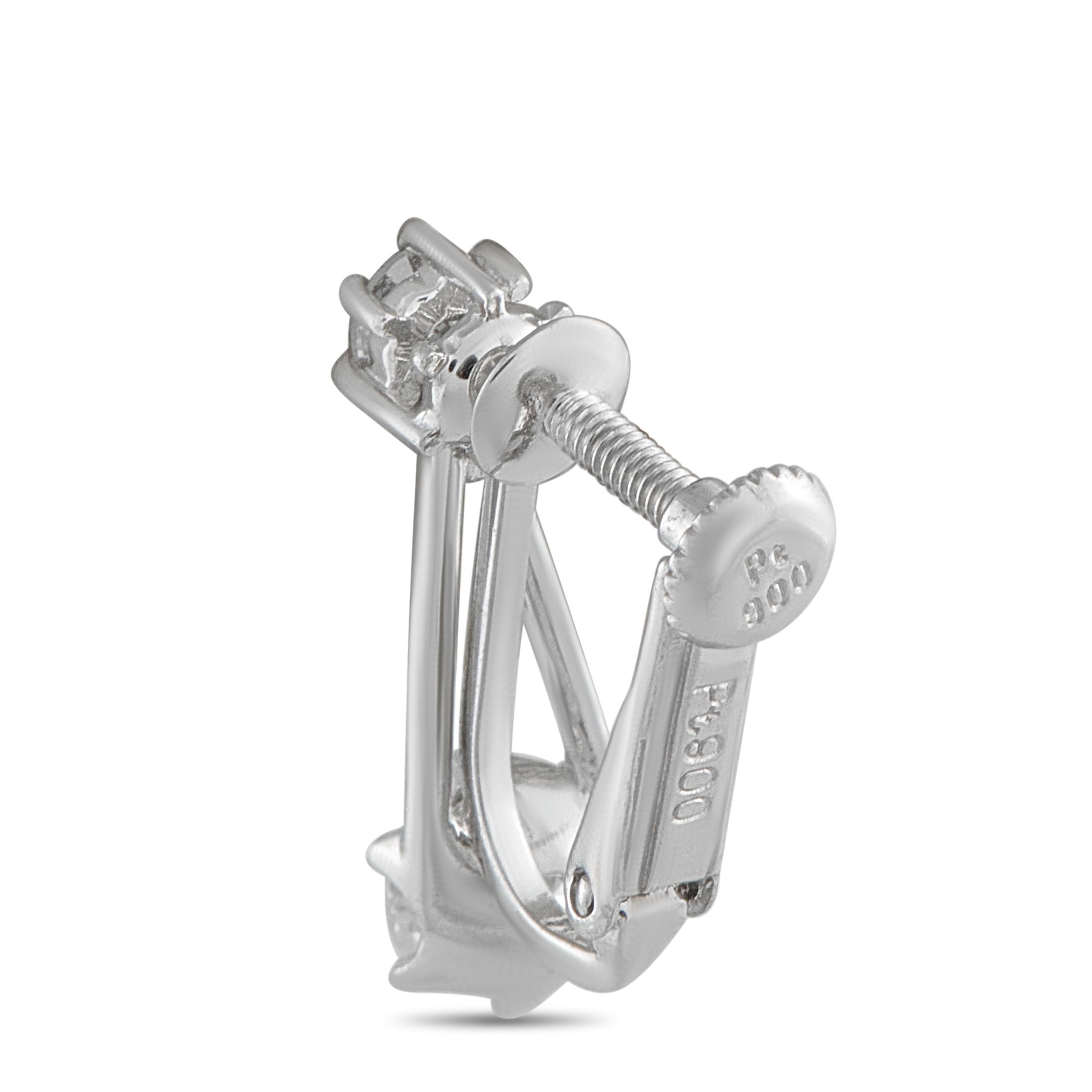 Exclusive Platinum 1.02ct Diamond Earrings