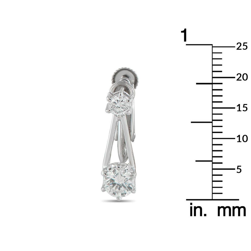 Exclusive Platinum 1.02ct Diamond Earrings