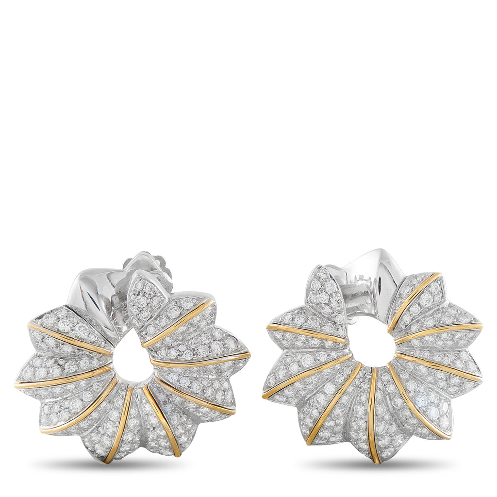 Platinum 4.50ct Diamond Earrings