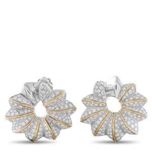 Platinum 4.50ct Diamond Earrings