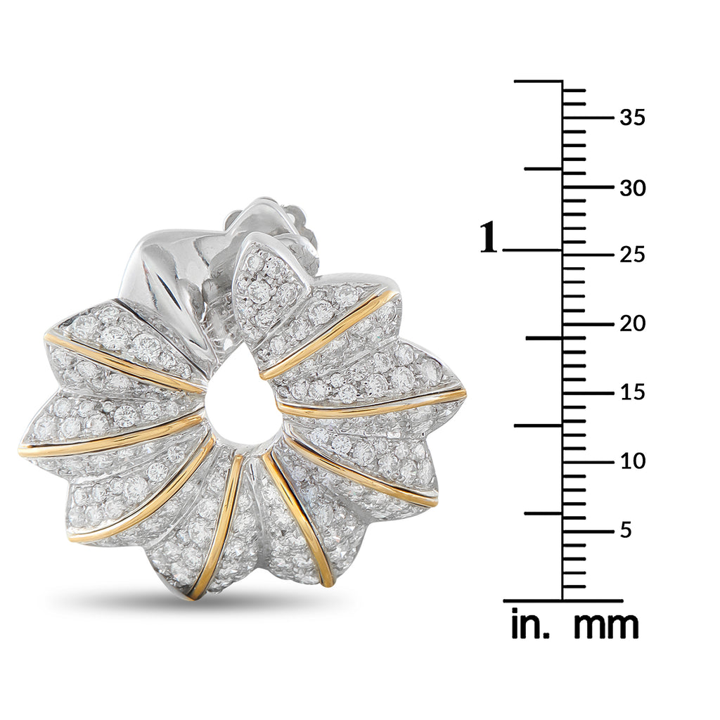 Platinum 4.50ct Diamond Earrings