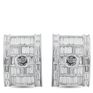 Platinum 8.45ct Diamond Clip