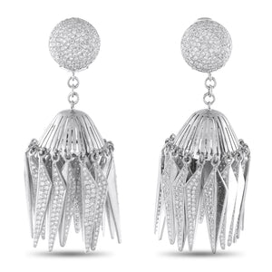 Neil Lane Platinum 5.42ct Diamond Earrings