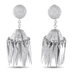 Neil LanePlatinum 5.42ct Diamond Earrings