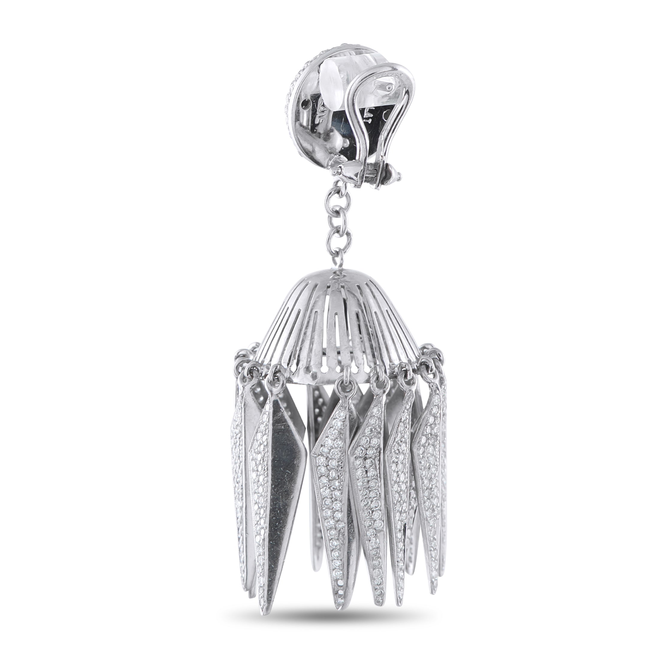Neil Lane Platinum 5.42ct Diamond Earrings