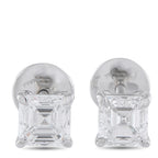 Platinum 2.0ct Diamond Solitaire Earrings
