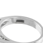 Exclusive Platinum 0.60ct Diamond and Emerald Ring