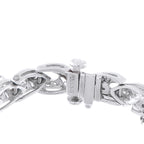 Platinum 2.30ct Diamond and Emerald Bracelet