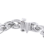 Exclusive Platinum 2.30ct Diamond and Emerald Bracelet