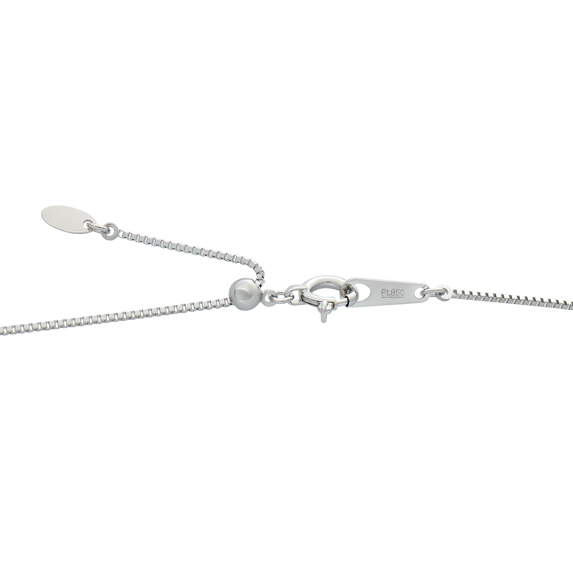 Exclusive Platinum 0.53ct Diamond and Emerald Necklace