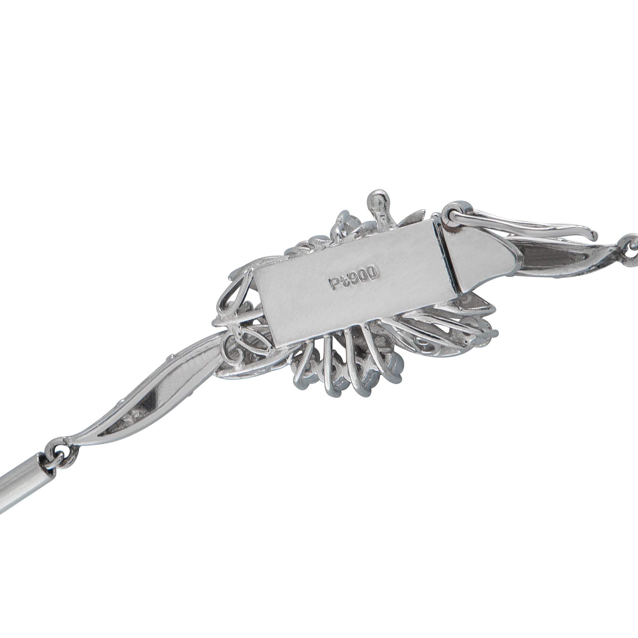 Exclusive Platinum 3.18ct Diamond and Emerald Necklace