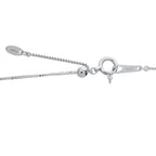Platinum 0.48ct Diamond and Emerald Pendant