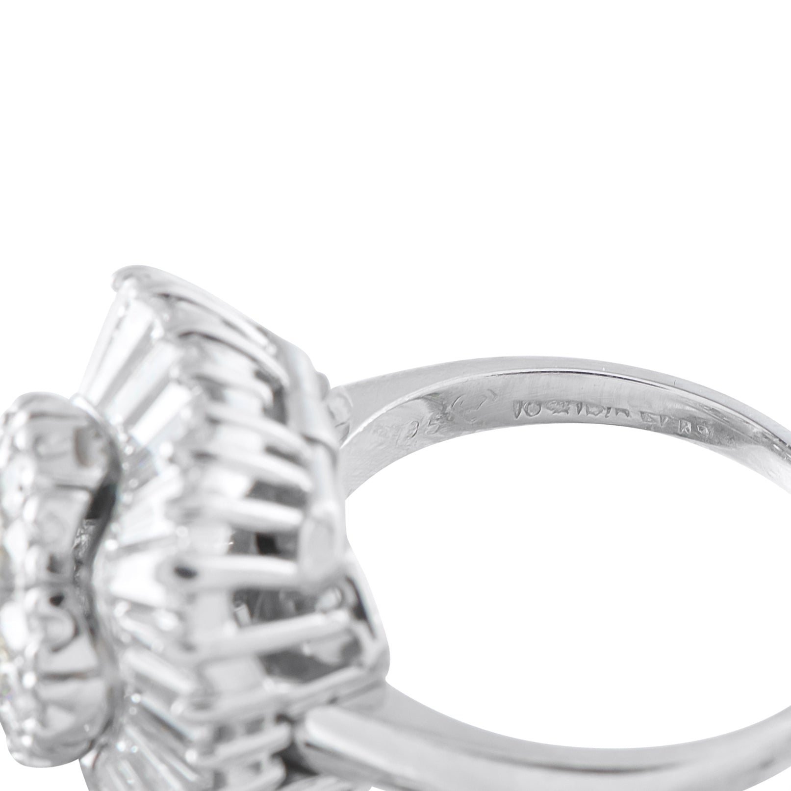 Platinum 3.69ct Diamond Ring