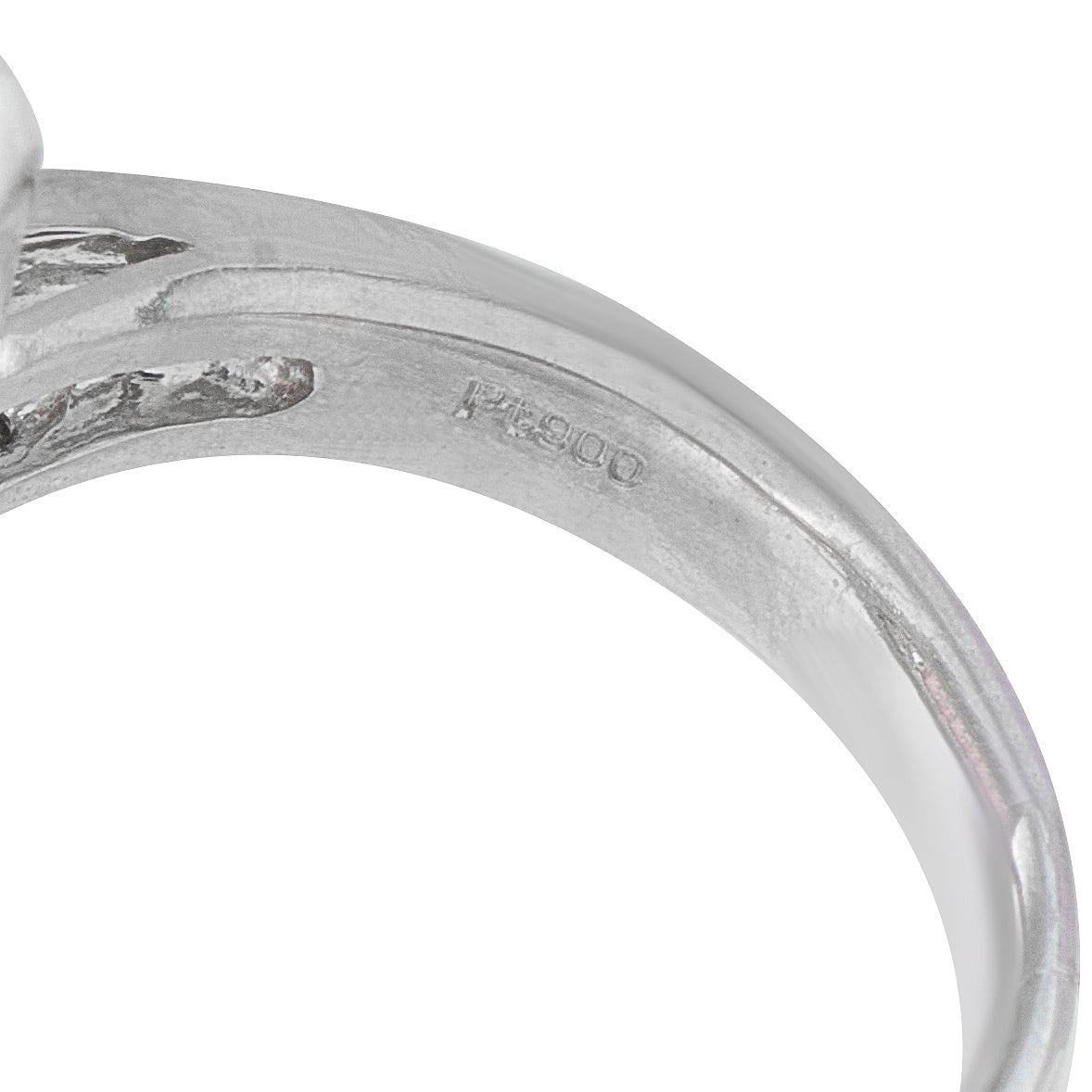 Platinum 0.55ct Diamond and Garnet Ring