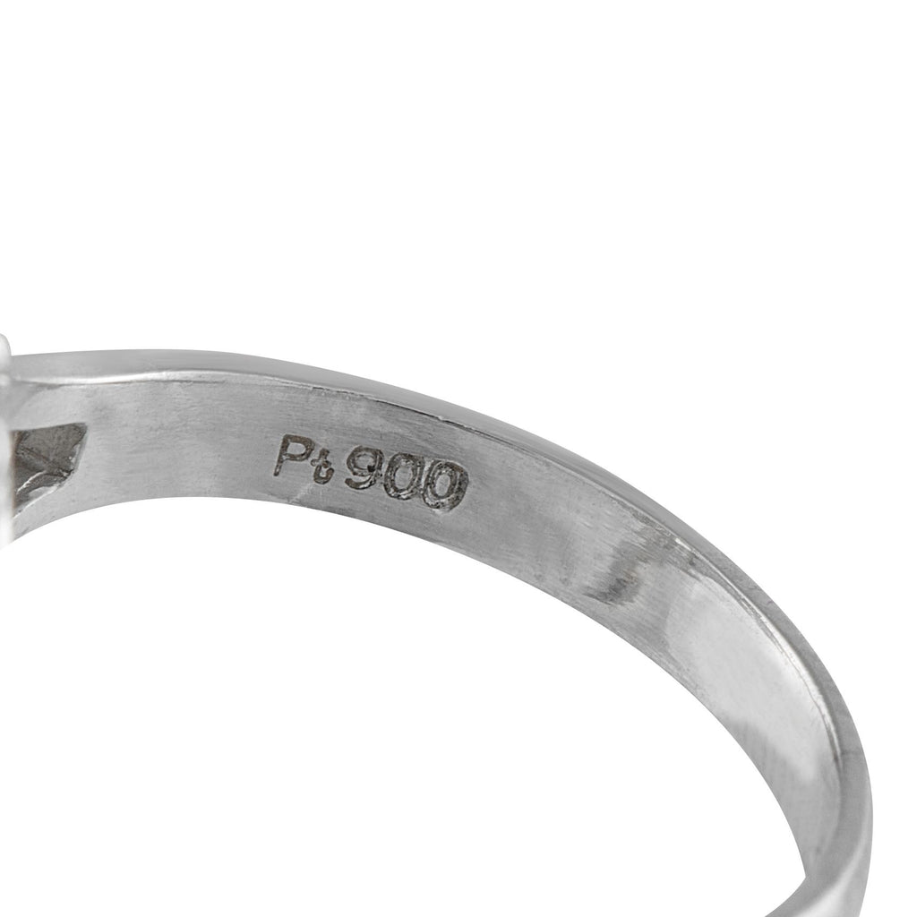 Exclusive Platinum 0.16ct Diamond and Imperial Topaz Ring