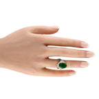 Exclusive Platinum 1.06ct Diamond and Jade Ring