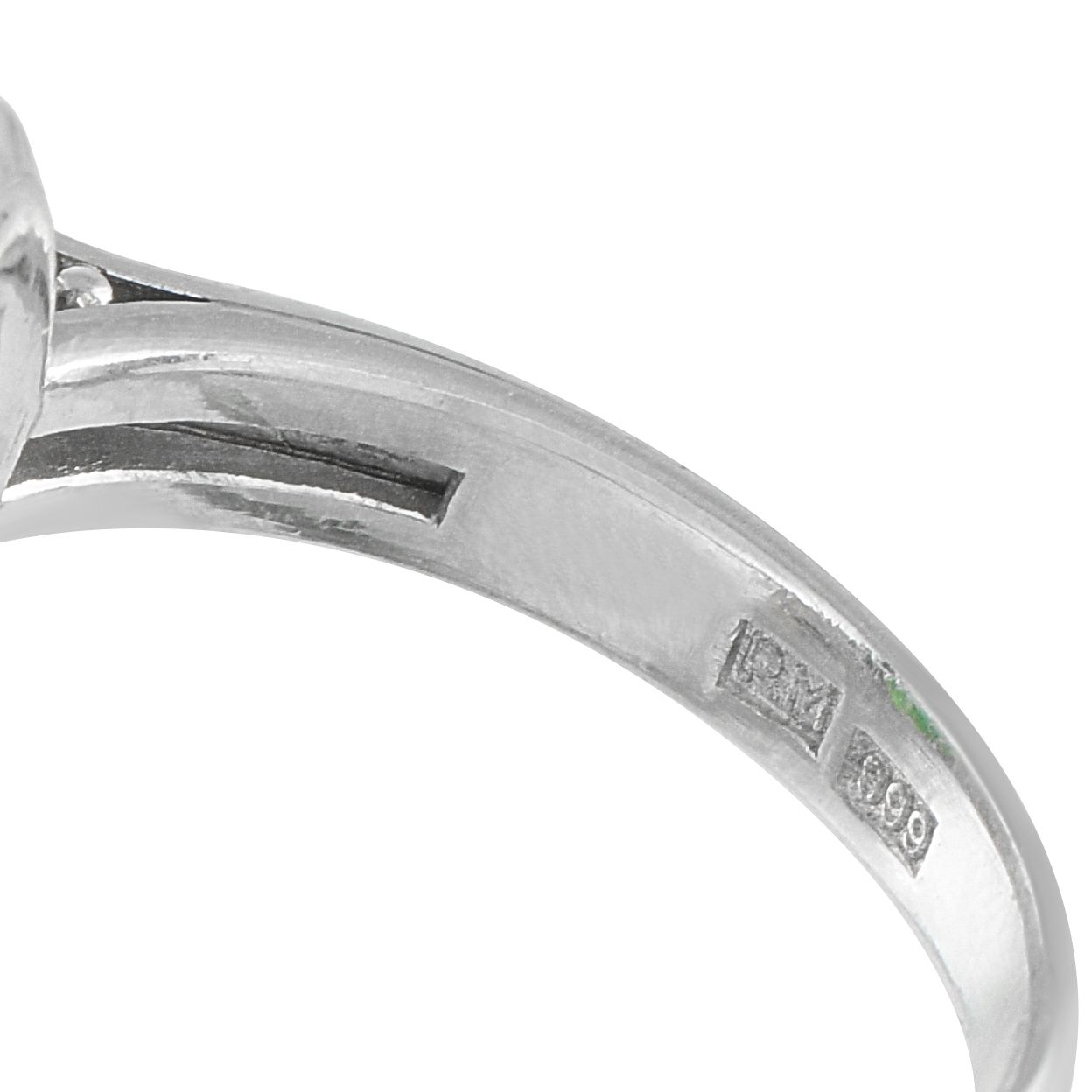 Exclusive Platinum 1.06ct Diamond and Jade Ring