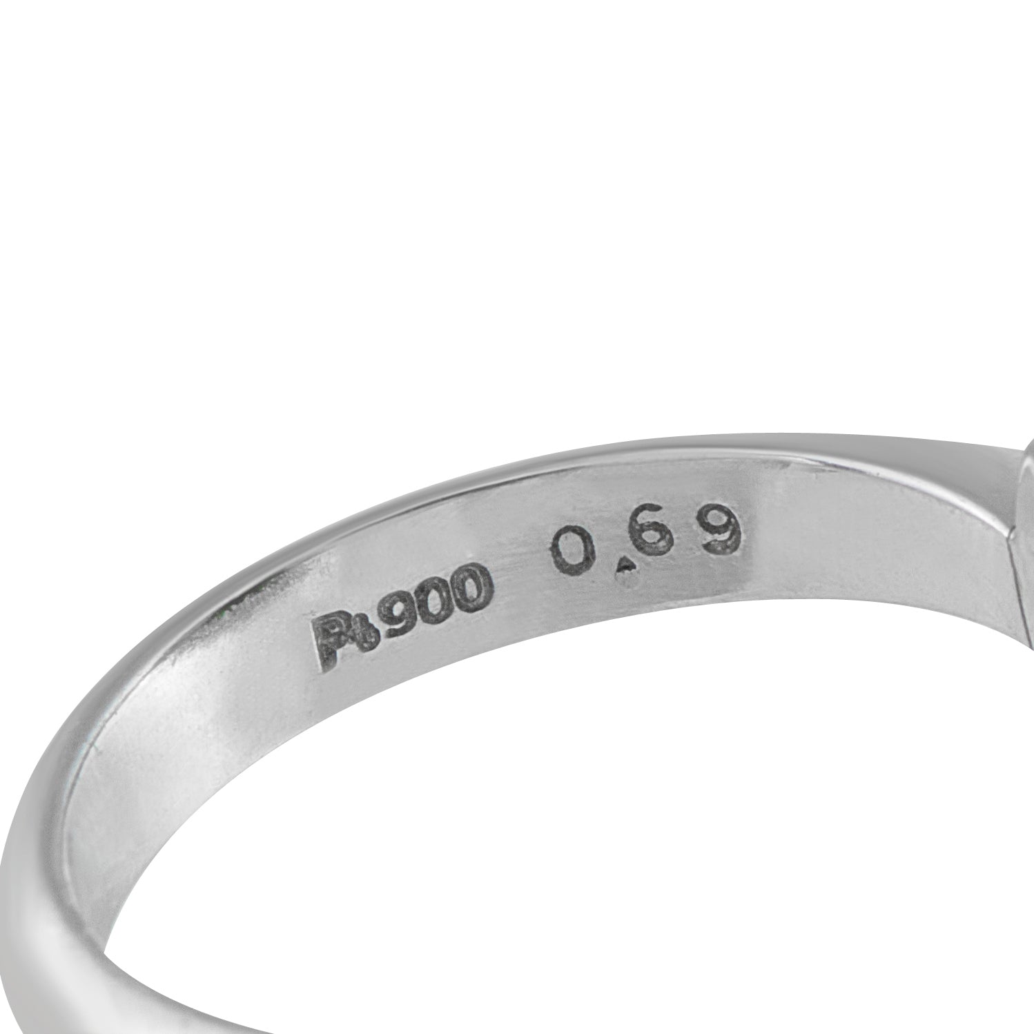 Platinum 0.69ct Diamond and Jade Ring