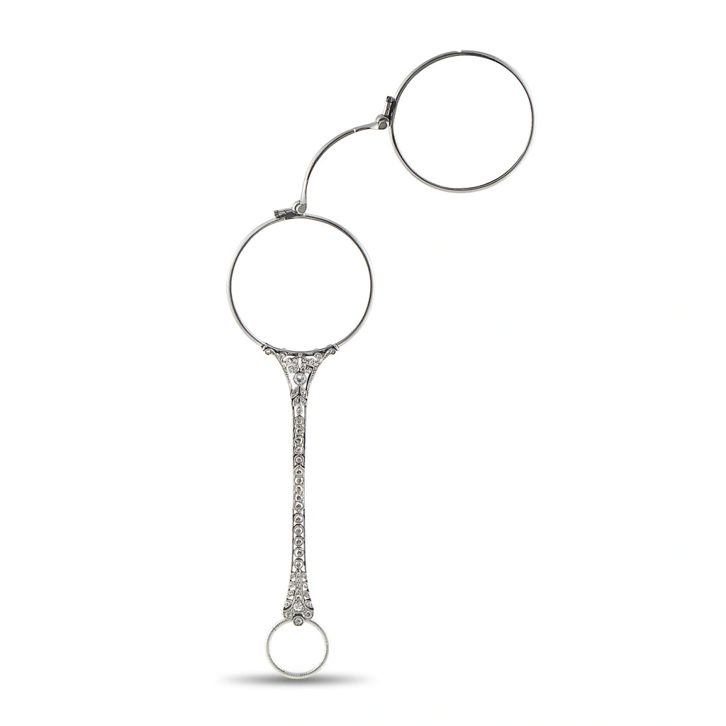 Antique Platinum 1.25ct Diamond Lorgnette MF14-070626
