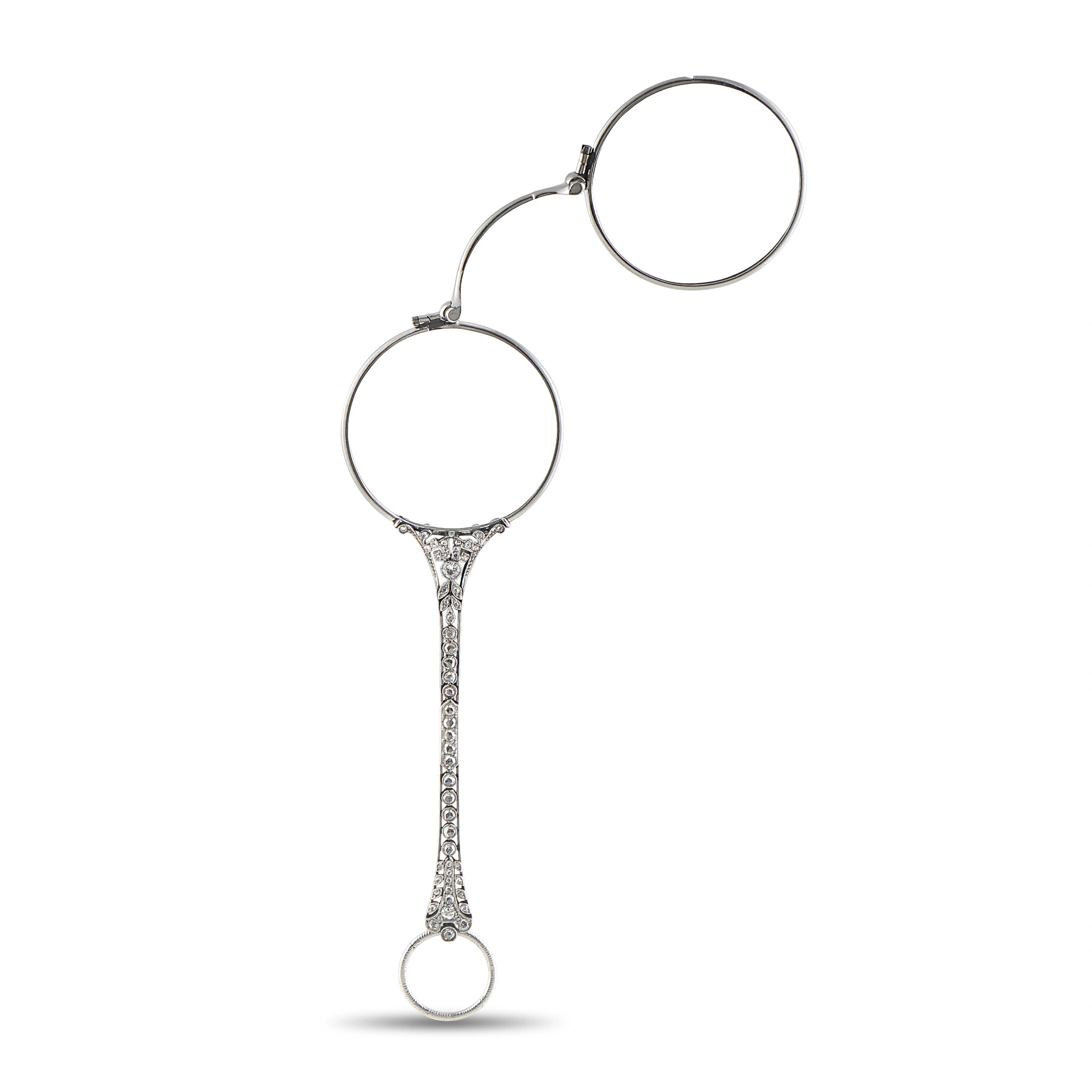 Antique Platinum 1.25ct Diamond Lorgnette MF14-070626