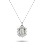 Platinum 3.12ct Diamond Pendant