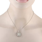 Platinum 3.12ct Diamond Pendant