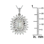 Platinum 3.12ct Diamond Pendant