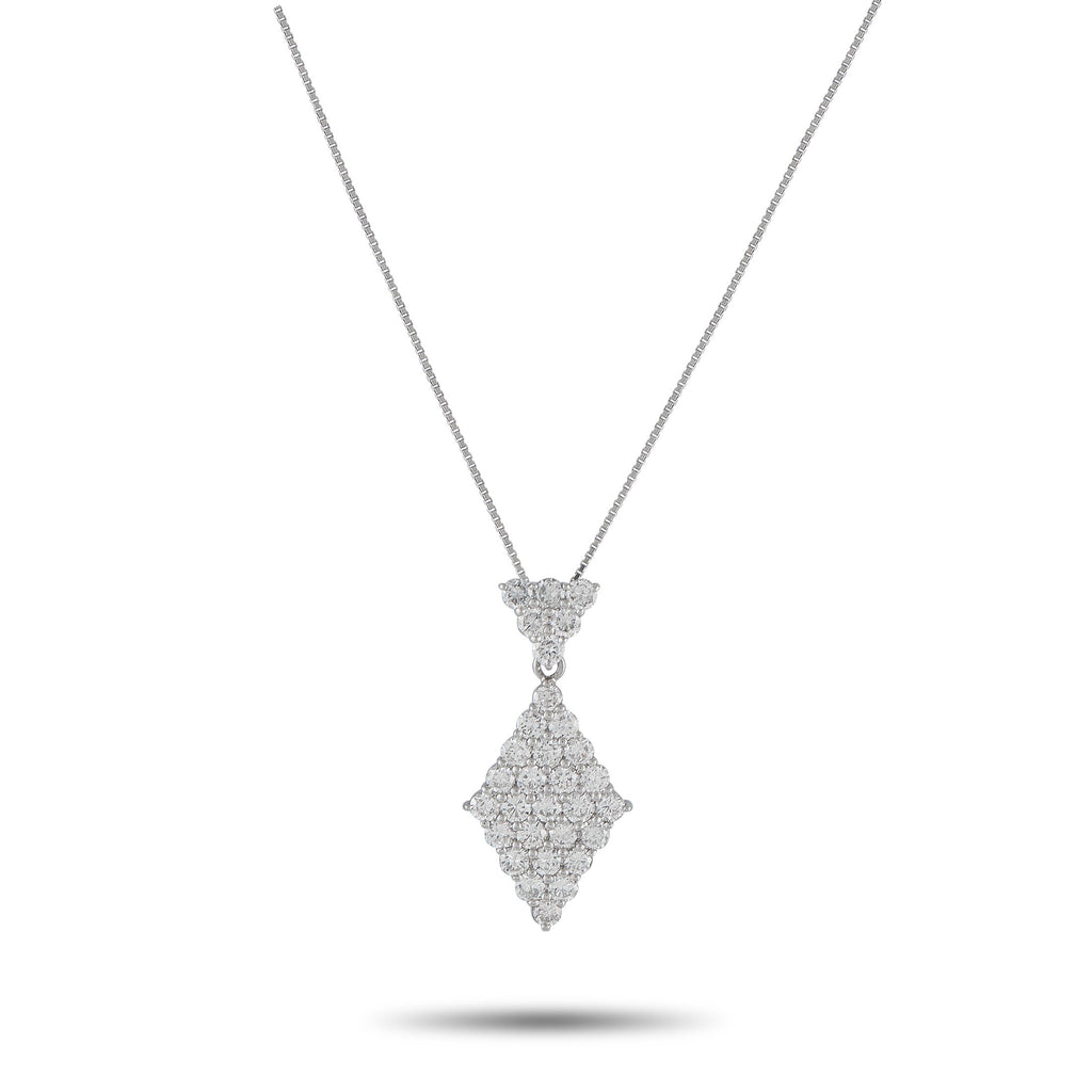 Exclusive Platinum 2.91ct Diamond Kite Necklace MF14-061625 – This Exclusive  piece presents a refined take on geometric eleg