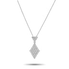 Platinum 2.91ct Diamond Kite Necklace