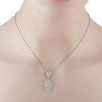 Exclusive Platinum 2.91ct Diamond Kite Necklace