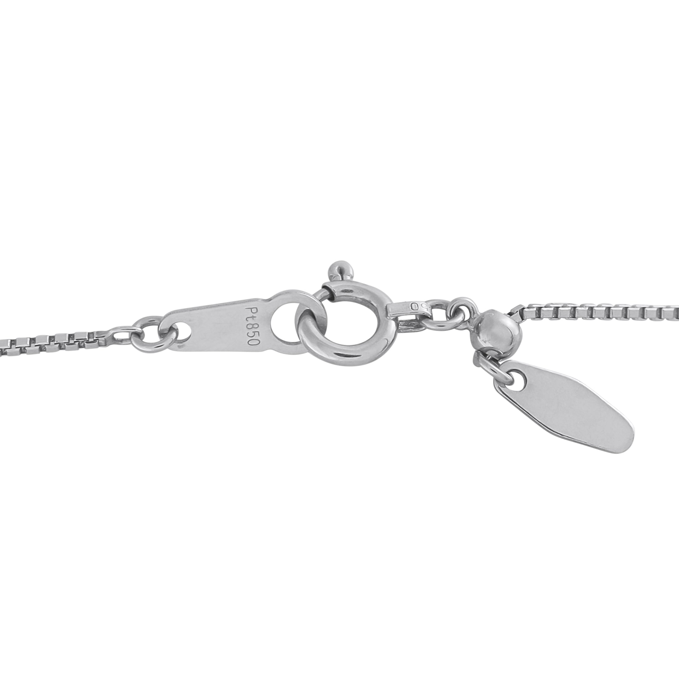Platinum 2.91ct Diamond Kite Necklace