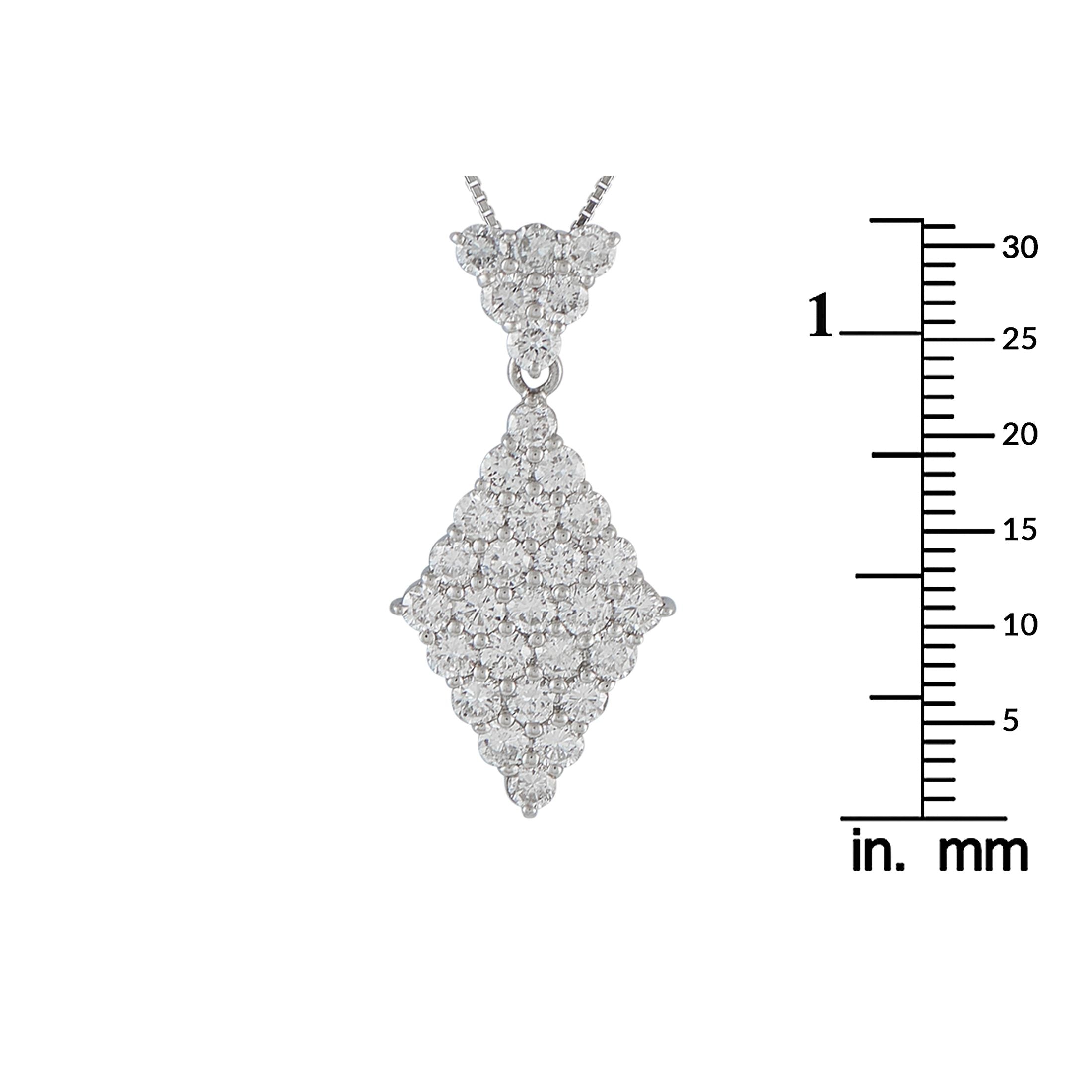Exclusive Platinum 2.91ct Diamond Kite Necklace