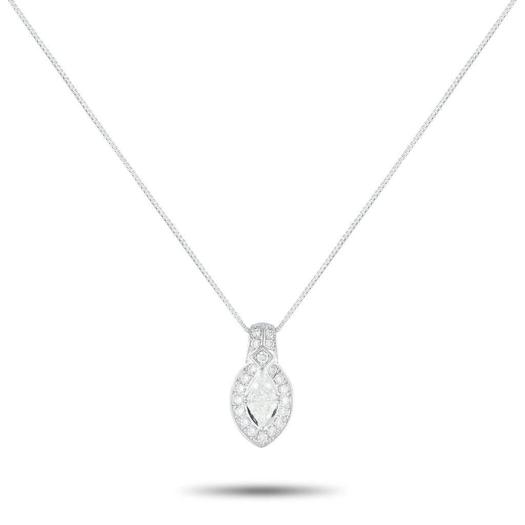 Platinum 0.65ct Diamond Pendant