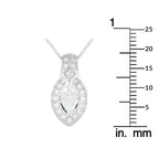 Platinum 0.65ct Diamond Pendant