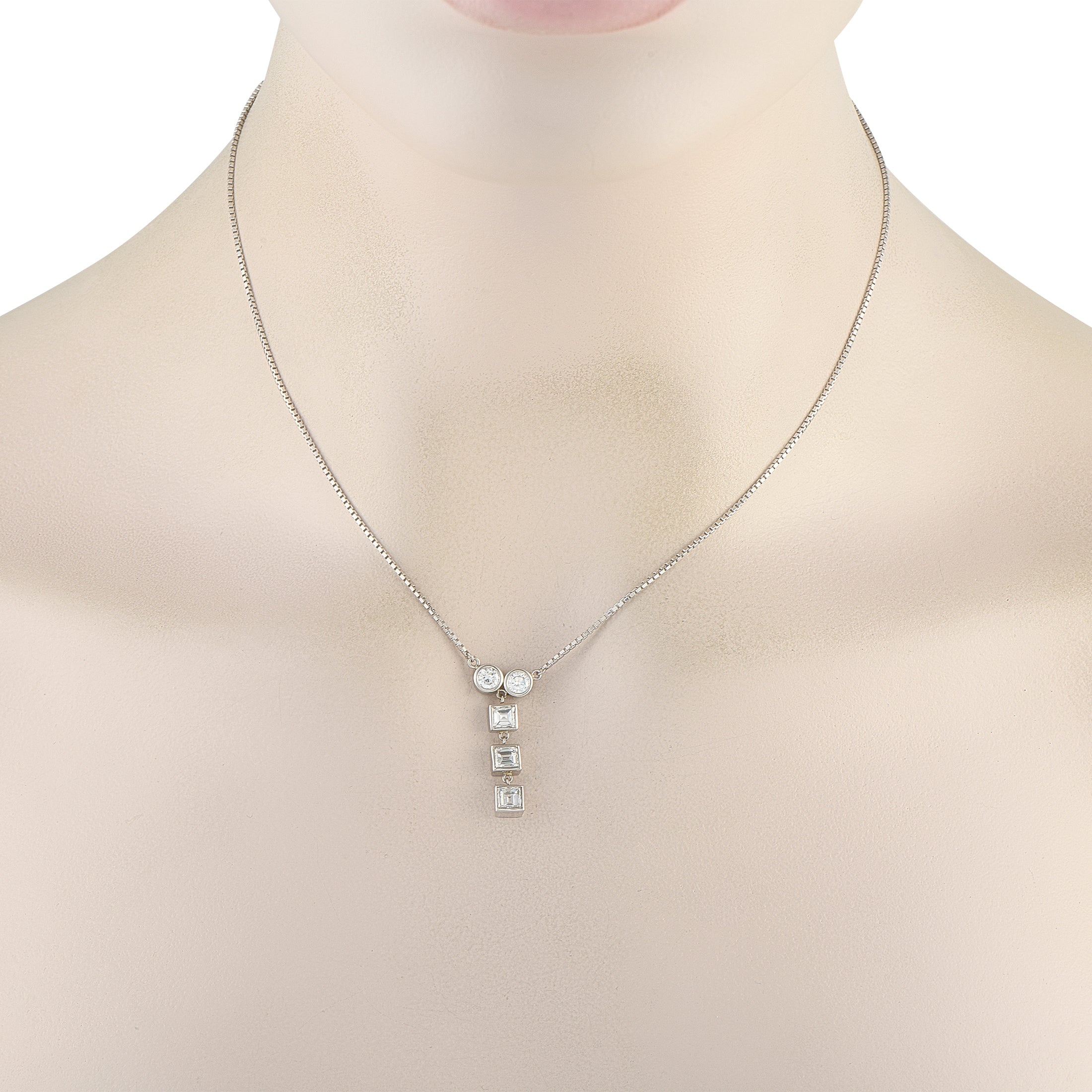 Platinum 1.41ct Diamond Necklace