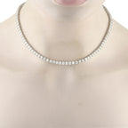 Exclusive Platinum 23.01ct Diamond Tennis Necklace